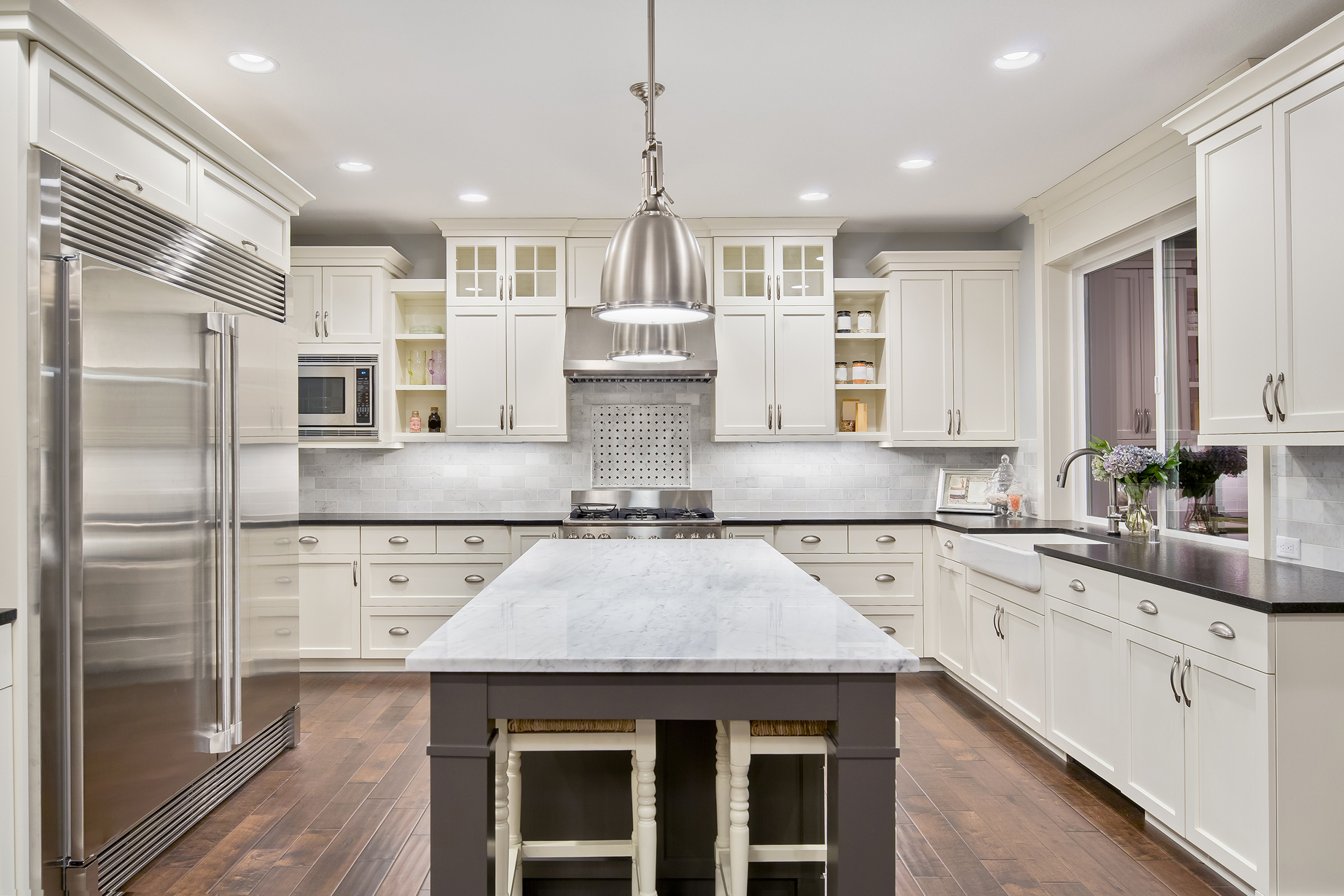 Kitchen interior in a new luxury home